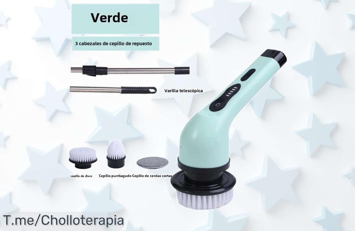 Descubre el cepillo eléctrico 9-en-1 a un precio loco, limpia con facilidad y rapidez, ¡no te quedes sin él! Oferta limitada, compra ya antes que se agote.