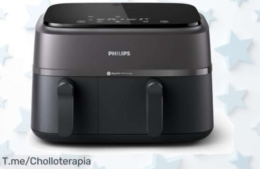 Descubre el chollazo Philips Airfryer DualBasket, cocina 2 platillos irresistibles con menos aceite y sorpréndete con recetas ¡Consíguela ya antes de que se agoten!