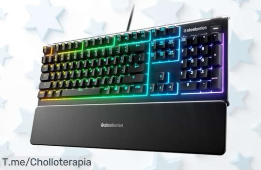 Descubre el chollazo del año: SteelSeries Apex 3, teclado RGB resistente al agua que ilumina tu juego y controla tu música ¡Hazte con él antes de que se agote!