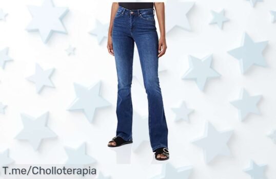 Descubre el chollazo del mes: Jeans acampanados ONLY ONLBLUSH que moldean tu figura y te hacen lucir espectacular, ¡aprovéchalos antes de que se agoten!
