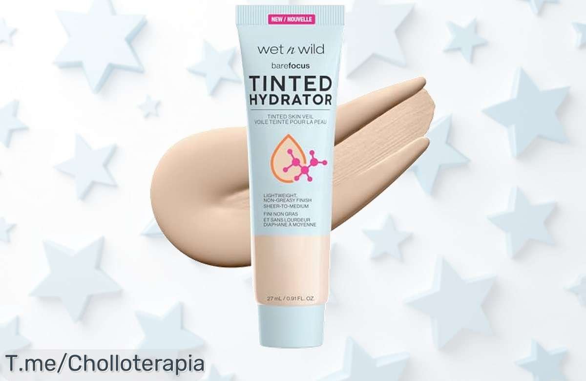 Descubre el chollo de Bare Focus Tinted Hydrator: cobertura ligera que transformará tu piel y la hará brillar. ¡Aprovecha este ofertón antes de que se agote!
