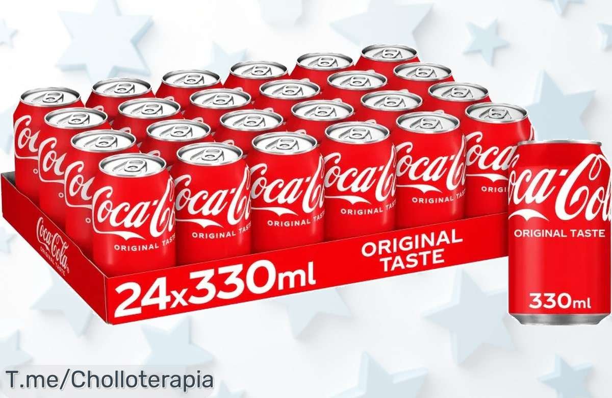 Descubre el chollo del día: 24 Latas de CocaCola Original/Zero a un precio loco ¡Refresca tu verano y comparte la felicidad! Solo por tiempo limitado, actúa ya.