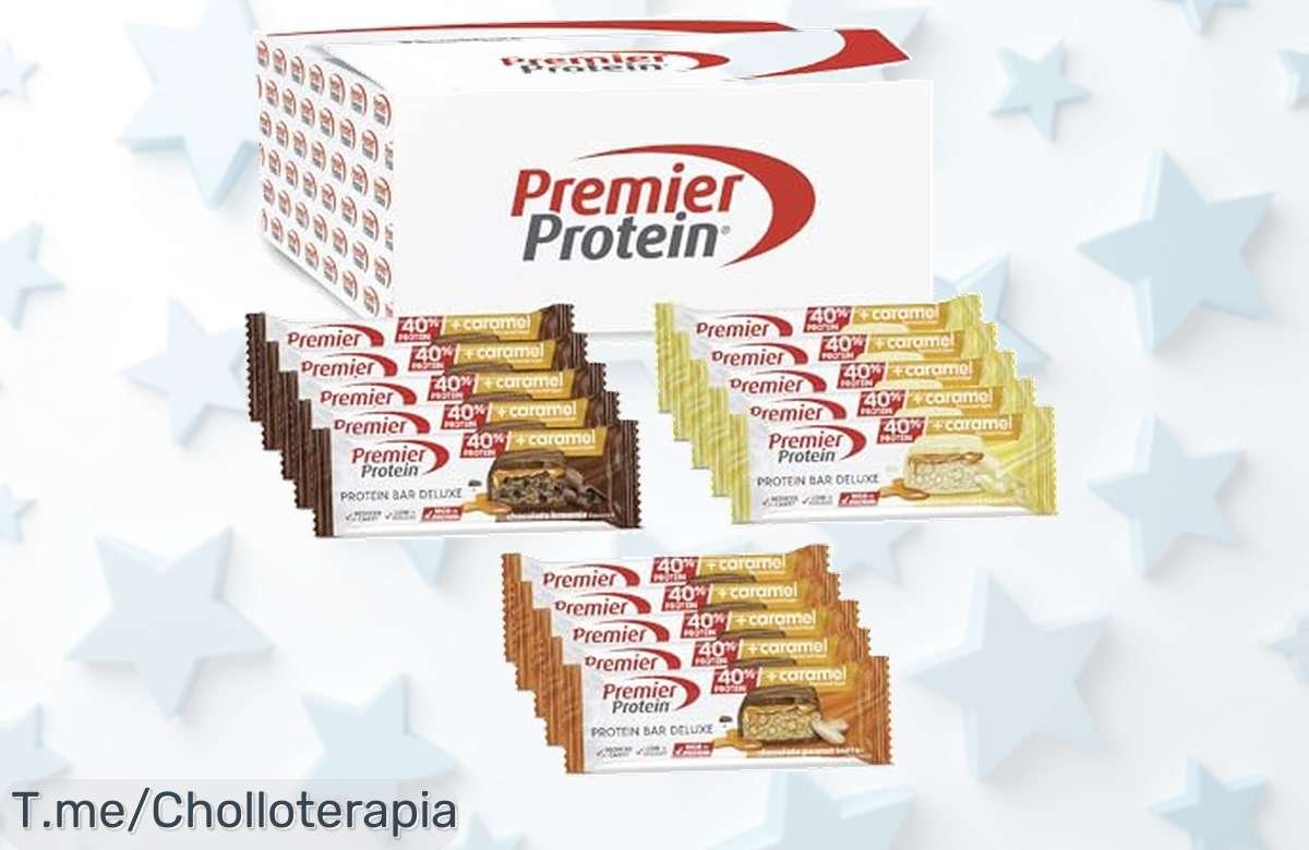 Descubre el chollo del mes: Barritas Premier Protein Deluxe con 20g de proteína, sabor irresistible y cuida tu figura. ¡Aprovecha este ofertón antes que se acabe!