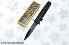 Descubre el cuchillo plegable de camping con hoja de acero inoxidable a un precio loco, ideal para tus aventuras ¡No te quedes sin el tuyo, oferta limitada!