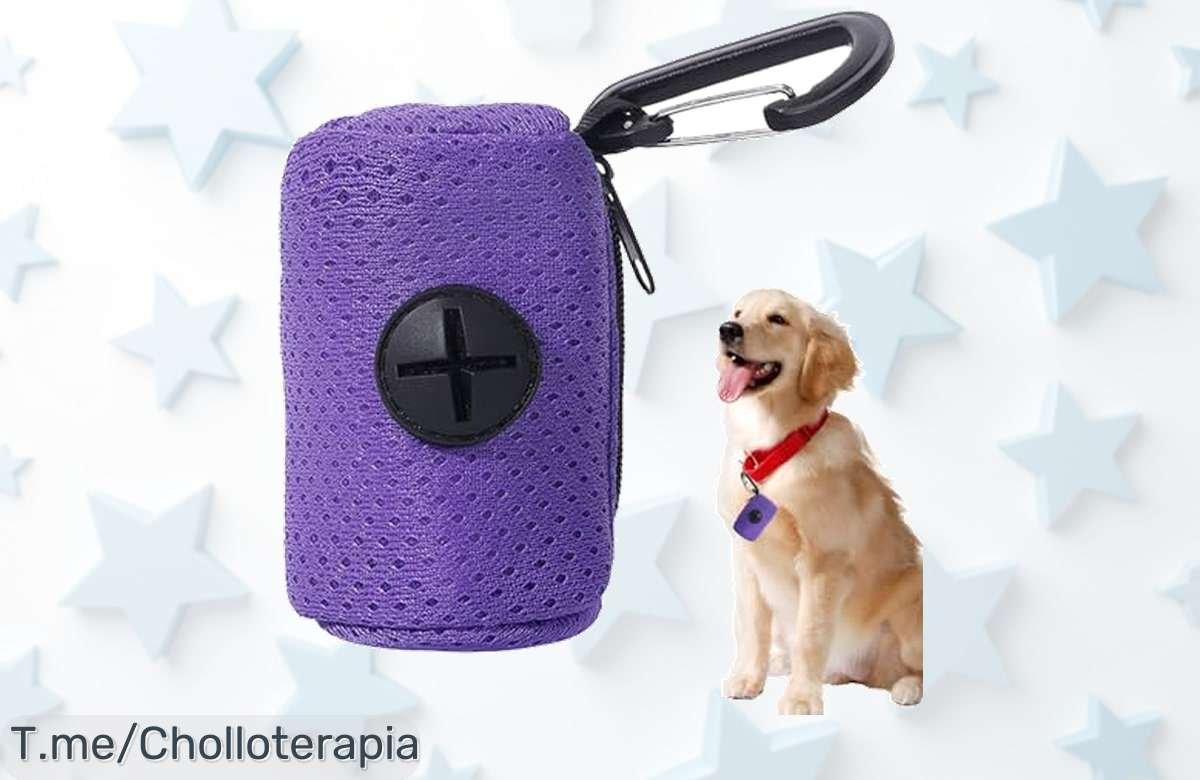Descubre el dispensador de bolsas para perros más moderno y práctico del mercado, con diseño colgable que organiza tu vida. ¡Aprovecha este ofertón antes de que se agoten!