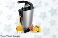 Descubre el exprimidor eléctrico Cecotec EssentialVita Hyden 600 Steel y disfruta de jugos frescos al instante, ¡aprovecha este super chollo antes que se agote!