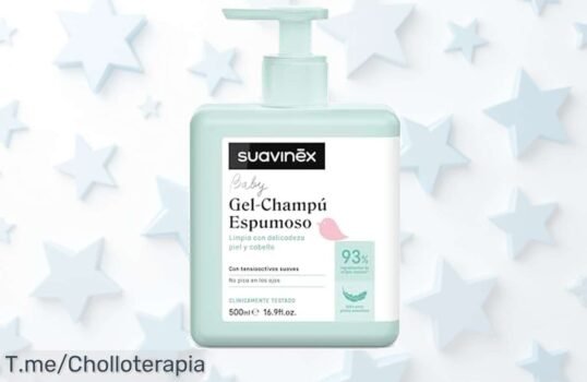 Descubre el gelchampú sin lágrimas para tu bebé, con 93% de ingredientes naturales y aroma Baby Cologne ¡Oferta nunca vista, compra ya antes que se agote!