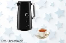 Descubre el hervidor digital Tefal KO8508 Smart N Light, disfruta 5 temperaturas personalizables y haz cada bebida perfecta ¡Aprovecha este ofertón limitado ya!