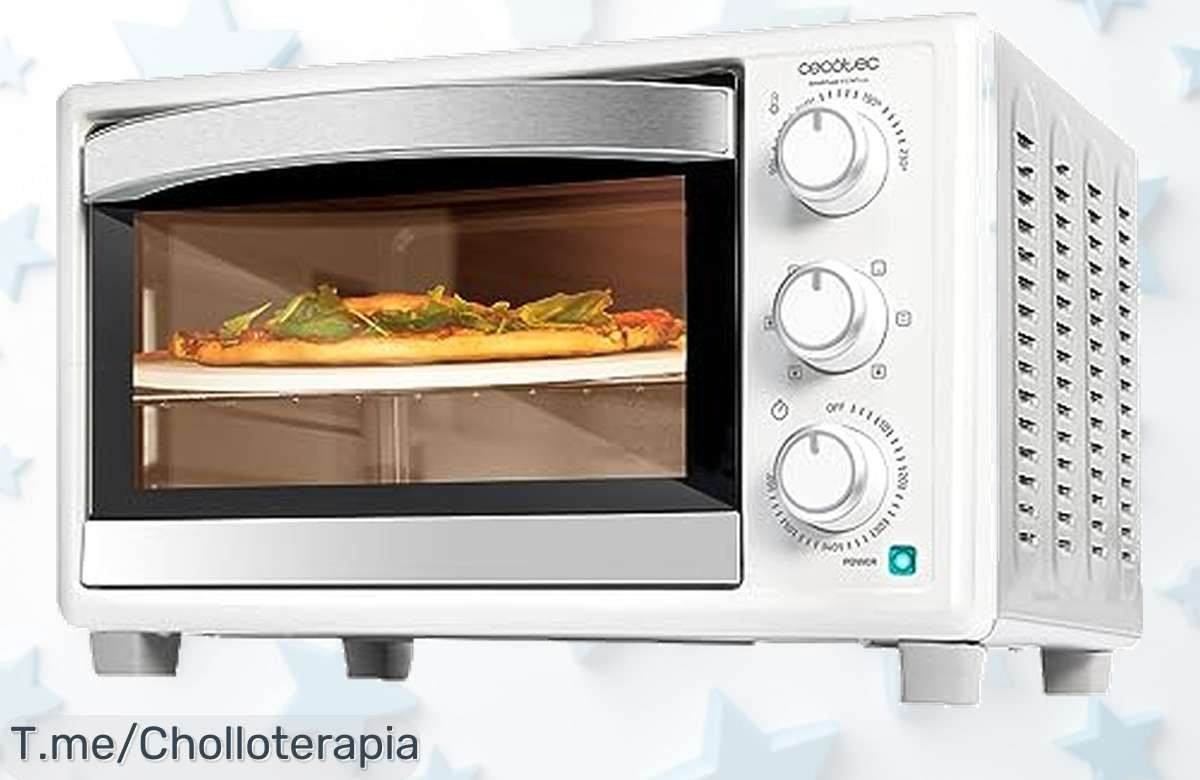 Descubre el horno Cecotec Bake&Toast a un precio loco: 26L de capacidad y piedra Pietra Pizza para sabores tradicionales. ¡No lo dejes pasar, oferta limitada!