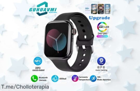 Descubre el impresionante reloj inteligente Series 10: impermeable, GPS y más de 500 fondos a un precio loco ¡Aprovecha esta oferta increíble antes de que se agote!
