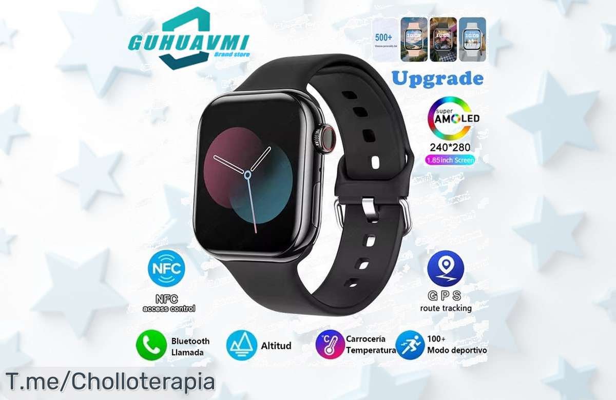 Descubre el impresionante reloj inteligente Series 10: impermeable, GPS y más de 500 fondos a un precio loco. ¡Aprovecha esta oferta increíble antes de que se agote!
