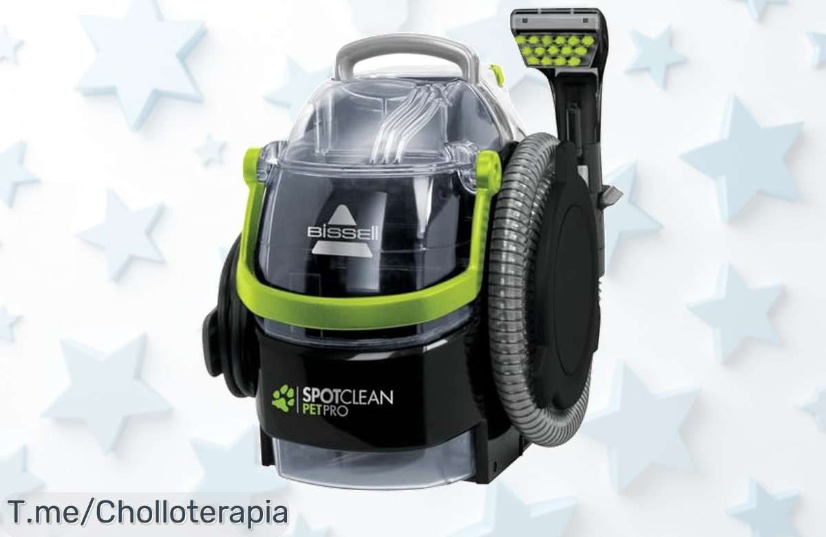 Descubre el limpiador mágico Bissell SpotClean Pet Pro que arrasa con manchas y olores en tu hogar. ¡No dejes pasar este super chollo, compra ahora antes de que se agote!