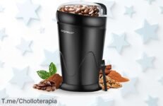 Descubre el molinillo de café eléctrico que te hará sentir un barista en casa, con cuchillas inox y potencia brutal ¡Compra ahora este super chollo antes de que se agote!
