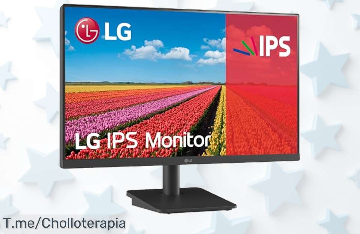 Descubre el monitor LG 24MS500B: colores vibrantes y fluidez de juego a 100Hz, ¡no te pierdas este super chollo antes que se agote!