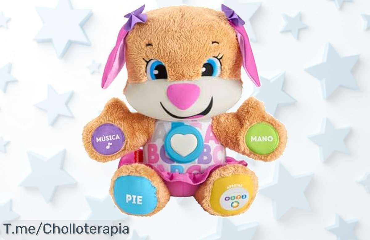 Descubre el ofertón de la Perrita Ríe y Aprende que enseña 100 palabras mientras tu bebé juega, precios locos, ¡aprovecha antes que se agote! Haz clic ahora.