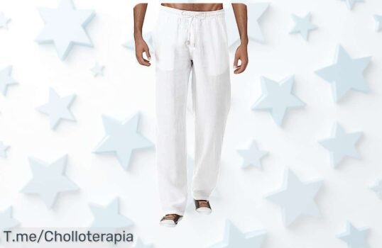 Descubre el ofertón de pantalones largos de algodón y lino a un precio loco, ahorra un 50% y luce fresco y casual ¡Apresúrate, esta oferta es limitada!