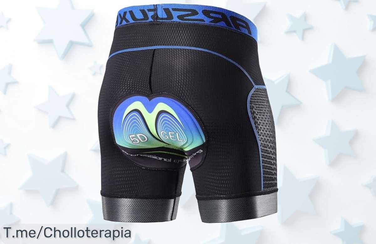 Descubre el ofertón en pantalones cortos acolchados 5D para bicicleta: comodidad y protección que necesitas. ¡Aprovecha este precio loco antes de que se agote!