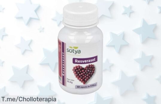 Descubre el poder del Sotya Resveratrol 510Mg y siente la energía que necesitas cada día, ¡aprovecha este super chollo antes de que se agote y compra ya!