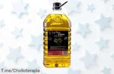 Descubre el sabor auténtico del aceite virgen de oliva intenso La Flor de Málaga en garrafa de 5L, ¡ofertón único que no se repite! Aprovecha su frescura antes que se agote