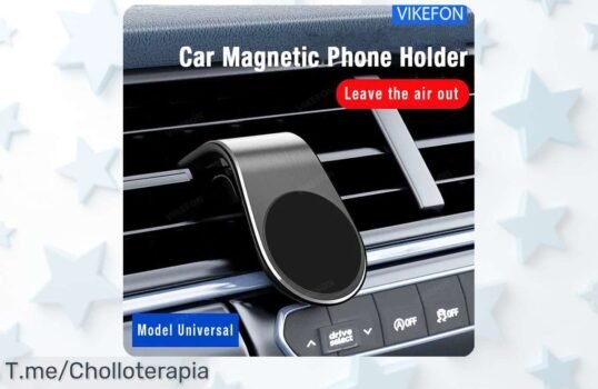 Descubre el soporte magnético de teléfono para coche, ¡un super chollo que no puedes dejar pasar! Tu GPS siempre a la vista y a un precio loco Stock limitado, actúa ya