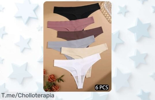 Descubre el super chollo: 6 tangas de seda sin costuras que te harán sentir única ¡No pierdas este ofertón y compra ya antes de que se agoten!