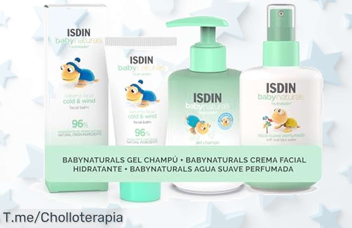 Descubre el super chollo Babynaturals: gel champú, crema facial y agua suave para que la piel de tu bebé luzca limpia y fresca. ¡Compra ahora antes de que se acabe esta oferta brutal!