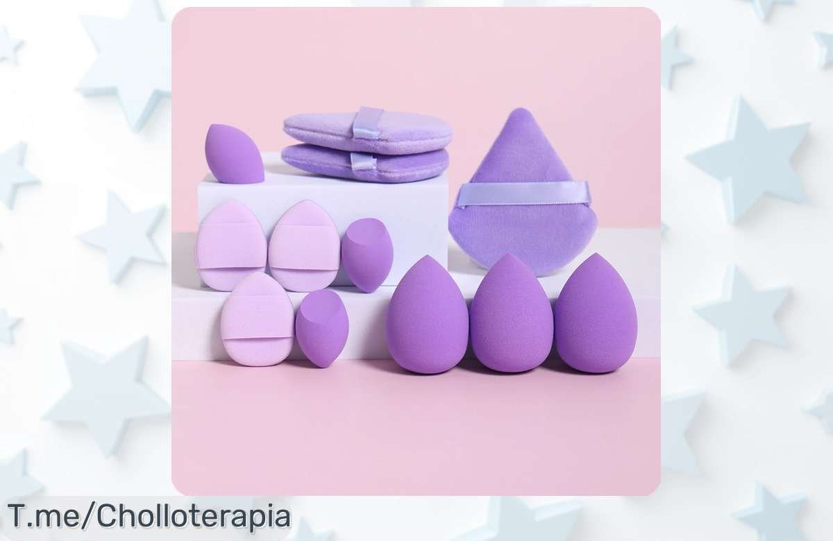Descubre el super chollo de 12 esponjas de maquillaje y transforma tu belleza fácilmente, pero date prisa, ¡es un ofertón que se acaba volando!