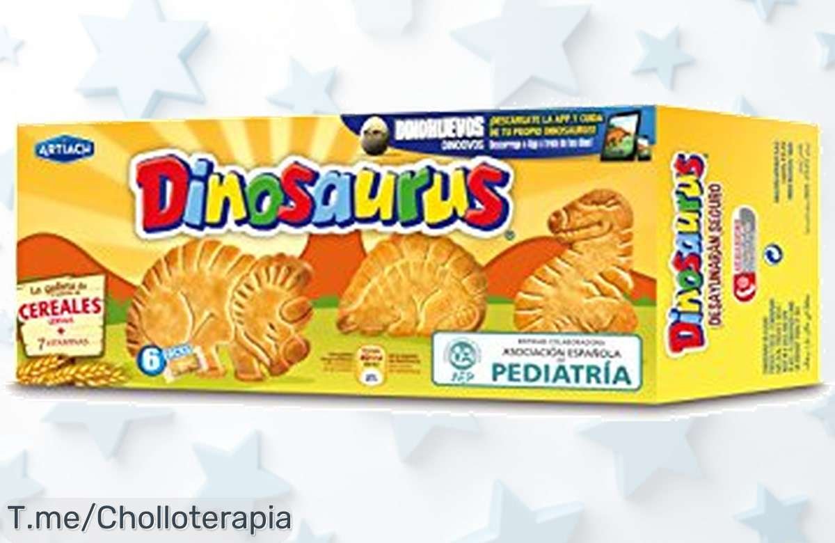Descubre el super chollo de Artiach Galletas Dinosaurus, ricas en cereales y vitaminas. ¡Únete a la diversión y saborea la energía que necesitas antes de que se agote!