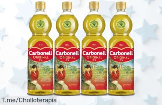 Descubre el super chollo de Carbonell con 4 botellas de aceite de oliva original a un precio loco, ¡no te quedes sin este ofertón! Compra ya antes que se agote