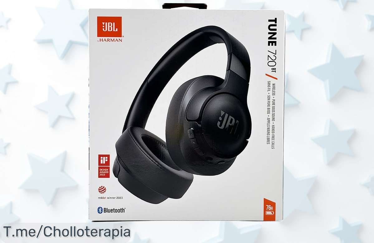 Descubre el super chollo de JBL TUNE 720BT y siente los graves puros que vibran en ti. Hazte con ellos a precio loco antes de que se acaben, ¡actúa ya!