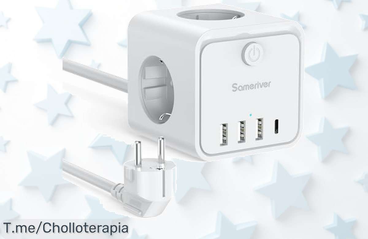 Descubre el super chollo de Sameriver Cubo Regleta con 3 Tomas AC, 3 USB y 1 Tipo C; aprovecha el descuento brutal antes que desaparezca, ¡compra ahora!