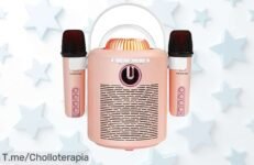 Descubre el super chollo de WinBridge: una máquina de karaoke para niños que garantiza diversión infinita y dos micrófonos inalámbricos ¡Compra ya y regala sonrisas antes de que se agote!