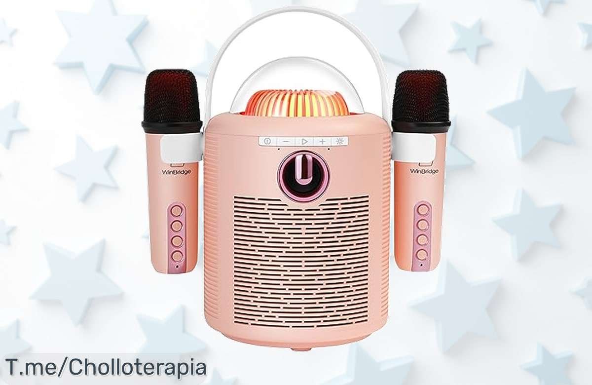 Descubre el super chollo de WinBridge: una máquina de karaoke para niños que garantiza diversión infinita y dos micrófonos inalámbricos. ¡Compra ya y regala sonrisas antes de que se agote!