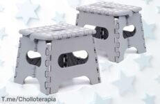 Descubre el super chollo de taburetes plegables: resistentes y antideslizantes para cualquier rincón, ¡aprovecha esta oferta única antes de que se agoten!