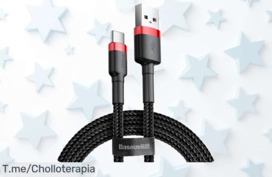 Descubre el super chollo del Cable USB Tipo C Rápido de Carga 30 y carga tus dispositivos al instante, ¡ofertón por tiempo limitado que no querrás dejar pasar!