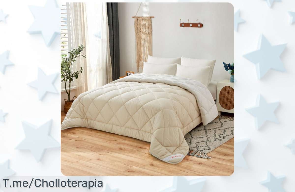 Descubre el super chollo del Edredón Nórdico Bicolor Novotextil y transforma tus noches con suavidad premium, ¡aprovecha esta oferta limitada antes de que se agote!