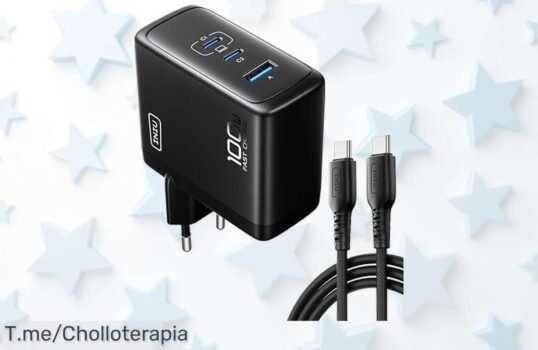 Descubre el súper chollo del INIU 100W, cargador USB C de carga rápida con 3 puertos para tus dispositivos Oferta brutal a precio loco solo por tiempo limitado, actúa ya y ahorra!