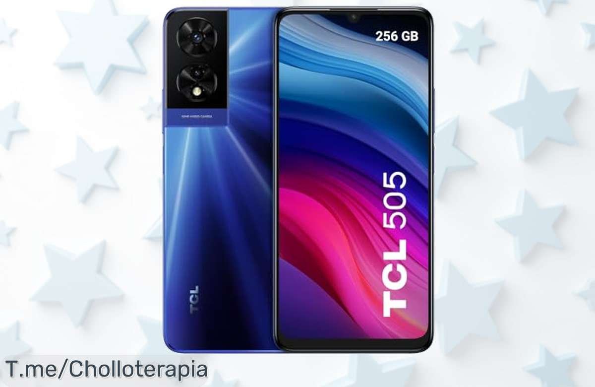 Descubre el super chollo en TCL 505: pantalla gigante de 6.75, batería que dura todo el día y cámara de 50MP a un precio loco. ¡Oferta limitada, actúa ya!