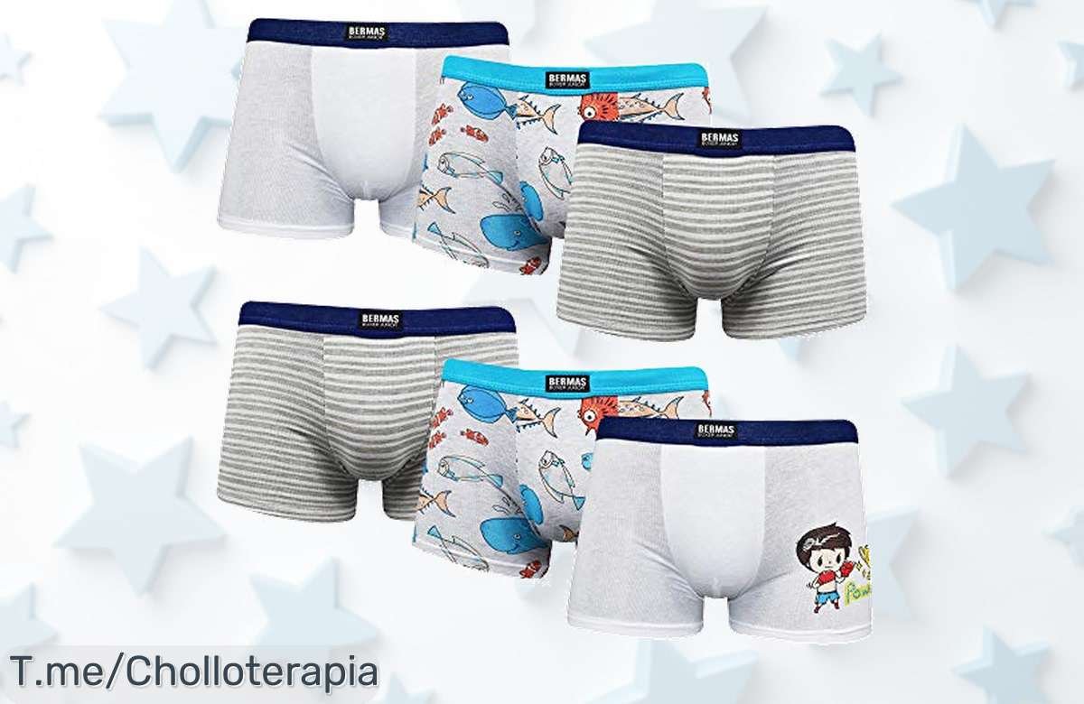 Descubre el super chollo en calzoncillos para niños: algodón suave y hipoalergénico, perfectos para pieles sensibles. ¡Compra ahora antes de que se agoten!