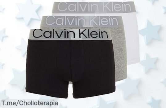 Descubre el super chollo: pack de 3 calzoncillos bóxer Calvin Klein con diseño exclusivo que resalta tu estilo ¡Aprovecha esta oferta única antes de agotar existencias!