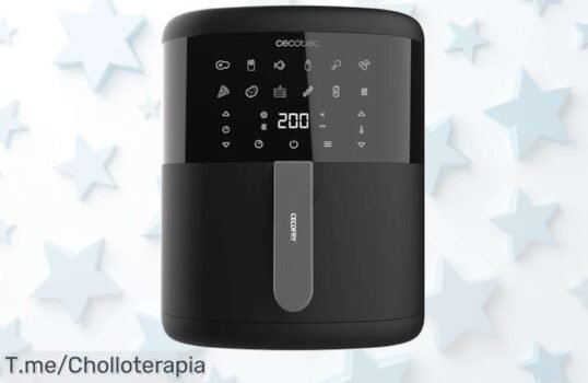 Descubre la Cecotec Freidora de Aire 6L, ¡12 modos para cocinar como un chef! Resultados crujientes y deliciosos a precio loco Aprovecha esta oferta única antes que se agote