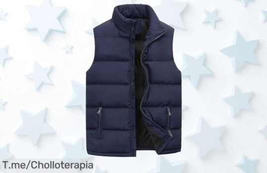 Descubre la Chaqueta De Chaleco Impermeable Para Hombre: Estilo Casual y Confort Único a Precio Loco ¡Aprovecha Este Ofertón Limitado Antes de Que Sea Tarde!