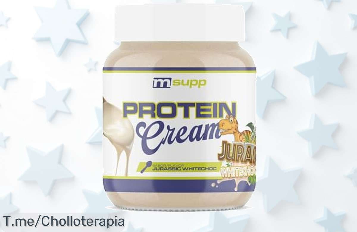 Descubre la Crema Proteica Jurassic White Choc: El super chollo que transforma tus meriendas en un festín delicioso y saludable. ¡No te quedes sin tu oferta única, actúa ya!