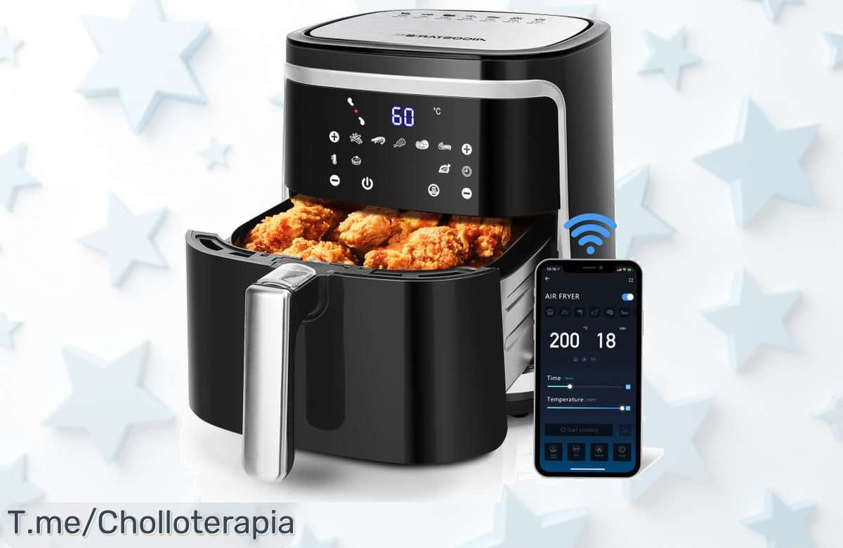 Descubre la Freidora de Aire AIGOSTAR: Cocina sin aceite, potencia de 1900W y WiFi en un super chollo que transforma tus comidas en saludables delicias. ¡Compra ahora antes que se acabe!