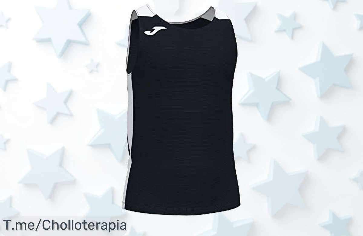 Descubre la Joma Camiseta Tirantes Record II en Negro Blanco, el super chollo del momento que te hará brillar mientras corres. ¡No dejes pasar esta oferta limitada y actúa ya!