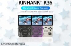 Descubre la KINHANK Retro K36, la consola portátil que te trae 16,000 juegos clásicos a tu alcance ¡Aprovecha este ofertón exclusivo antes de que se agote!