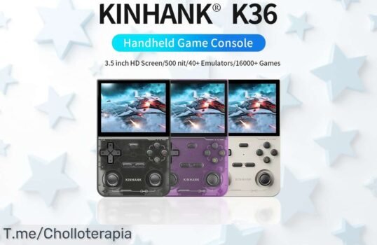 Descubre la KINHANK Retro K36, la consola portátil que te trae 16,000 juegos clásicos a tu alcance ¡Aprovecha este ofertón exclusivo antes de que se agote!