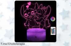 Descubre la Lámpara 3D de Stitch: Control Remoto y Diseño Mágico, ¡el super chollo que iluminará tus noches! No te quedes sin ella, las unidades son limitadas