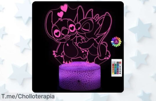 Descubre la Lámpara 3D de Stitch: Control Remoto y Diseño Mágico, ¡el super chollo que iluminará tus noches! No te quedes sin ella, las unidades son limitadas