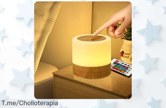 Descubre la Luz Nocturna Infantil Taipow: Colores mágicos y control remoto para que tu pequeño duerma feliz ¡No dejes pasar este ofertón, solo por tiempo limitado!